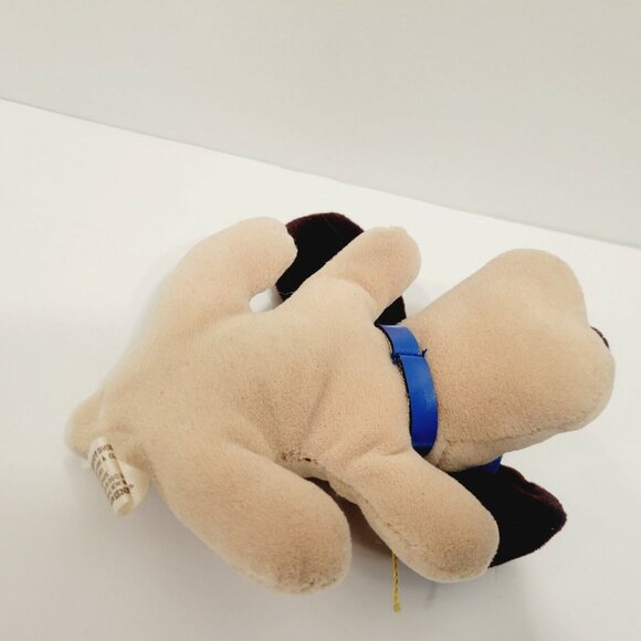 Vtg Graduation Dog Plush Toy By Applause With Blue Cap & Yellow Tassel - Picture 4 of 5